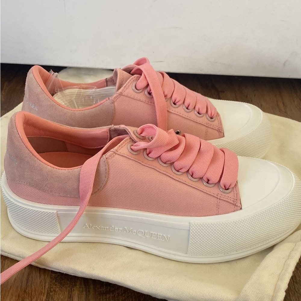 Alexander Mc Queen Deck lace-up PINK WOMEN SIZE 7